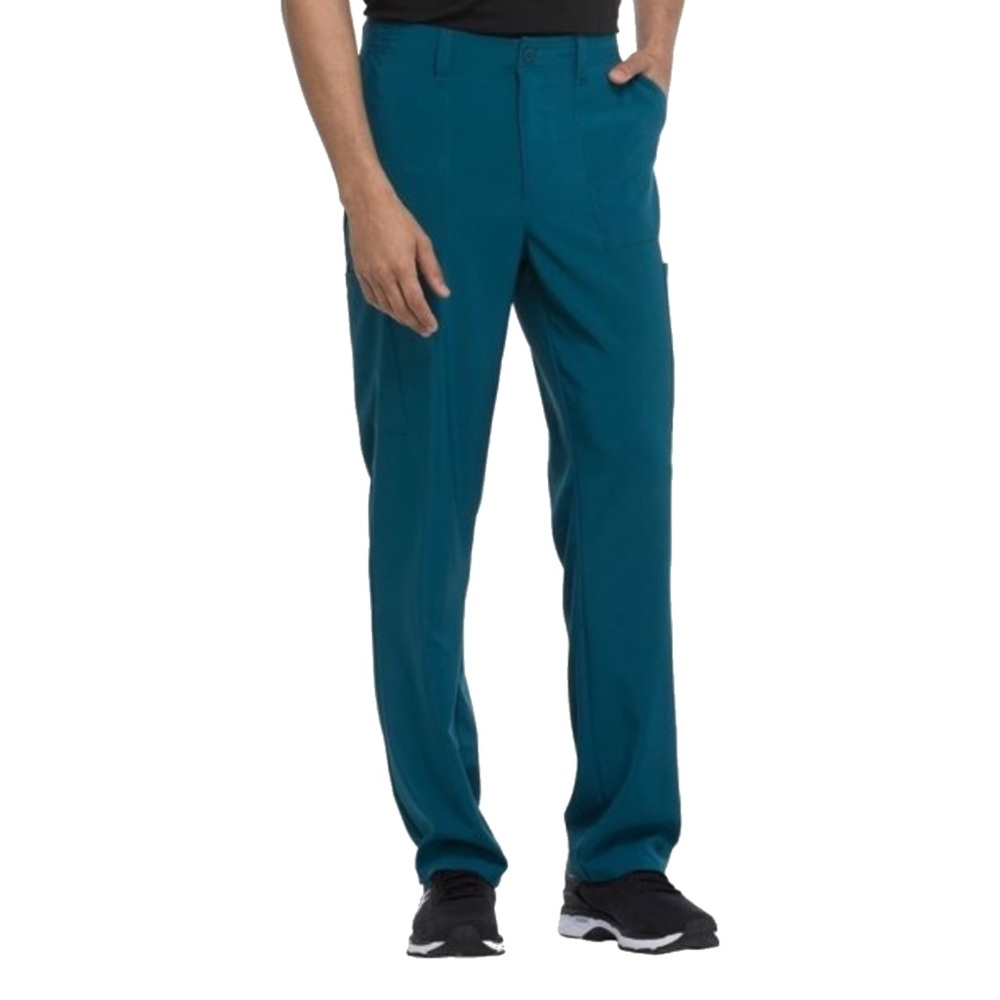 NWT Dickie’s Tall Cargo Scrub Pants Caribbean Blue Drawstring Long Unisex Scrubs